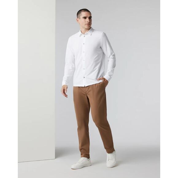 Vuori All Ways Elastic Waist Pant Mens XL Pecan Brown Cotton Twill Stretch NWT - Picture 12 of 14